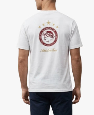 UnisexAimeLeonDorexOlympiacosF.C.2026SouvenirWhiteT-Shirt