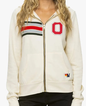 AviatorNationxOhioState5-StripeZipHoodieinWhite