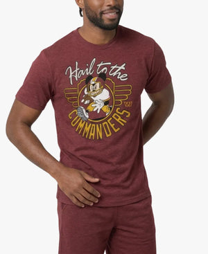 UnisexWashingtonCommandersxMickeyMouse2026HomageBurgundyTri-BlendT-Shirt