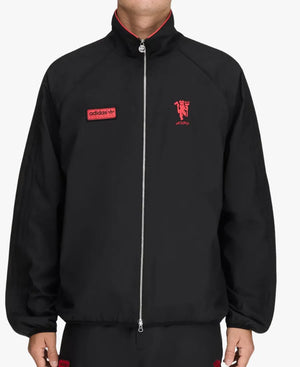 UnisexManchesterUnitedxAdidasSPZLFC2026BlackZip-UpTrackJacket