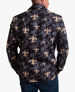 NFLNewOrleansSaintsCamoSuitJacketBlazer