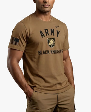 UnisexNikeArmyBlackKnights2026MilitaryAppreciationDri-FITBrownT-Shirt