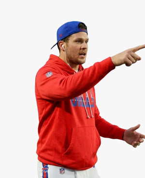 NikeSpencerBrownBuffaloBillsStandardIssueDri-FITSidelineRedHoodie