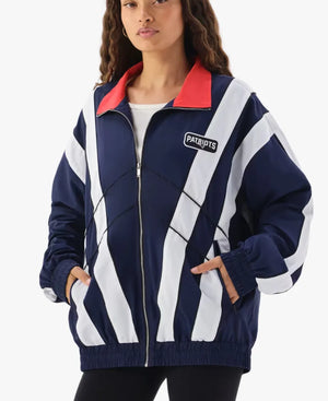OffSeasonNewEnglandPatriotsNavyBlueFull-ZipWindbreakerJacket