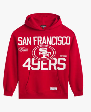 UnisexOffSeasonScarletSanFrancisco49ersRedOversizedHoodie