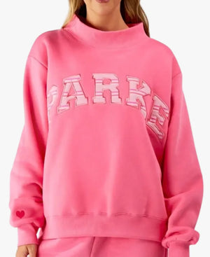 ParkexPinkAidBreastCancerAwareness2026PinkVarsityMockneckSweatshirt