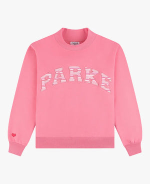 ParkexPinkAidPinkVarsityMockneckSweatshirt