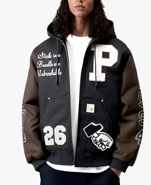 PattaxCarharttWIPOGActiveDarkNavyBlueHoodedJacket