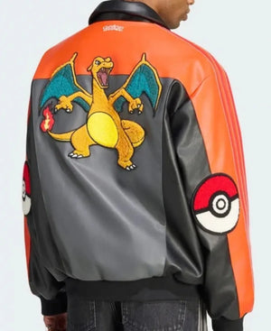 PokemonxAdidas30thAnniversaryCharizard8-BallLeatherJacket