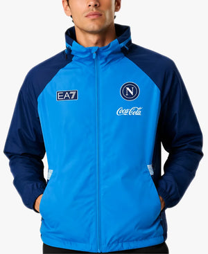 UnisexSSCNapoli2026_27SkyBlueZip-UpWindbreakerHoodedJacket