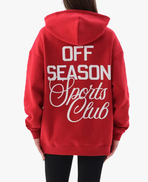 OffSeasonScarletSanFrancisco49ersRedOversizedHoodie
