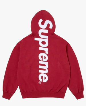UnisexSupremeAppliqueRedHoodedSweatshirt