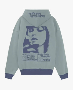TaylorSwiftMidnights2026MusicPatientZeroGreyPulloverHoodie