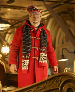 TheManwiththeBag2026ArnoldSchwarzeneggerRedSantaHoodCoat