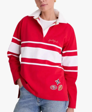 UnisexTuckernuckxFanatics2026SanFrancisco49ersRugbyLongSleevePoloShirt