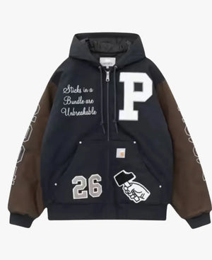 PattaxCarharttWIPOG2026ActiveDarkNavyBlueHoodedJacket