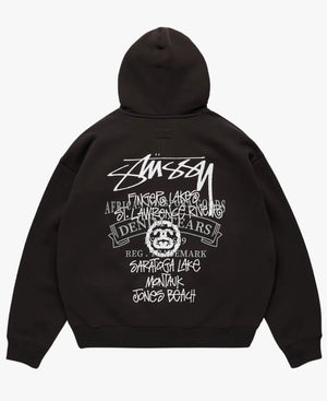 StussyxDenimTearsNewYorkFishingTourHoodieinBlack