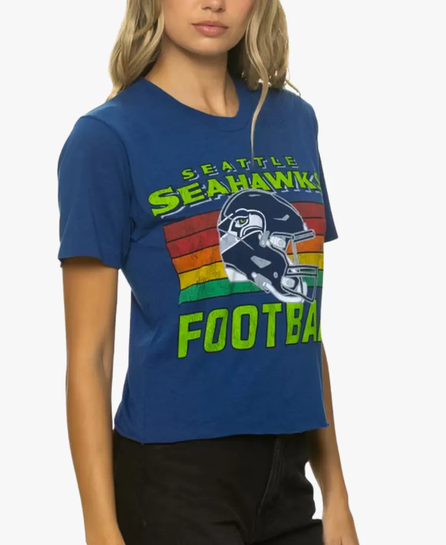UnisexSeattleSeahawksAviatorNationBoxyBoyfriendNavyTri-BlendT-Shirt