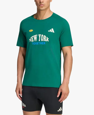 AdidasAdizeroNewYorkCity2026RunningCollegiateGreenT-Shirt