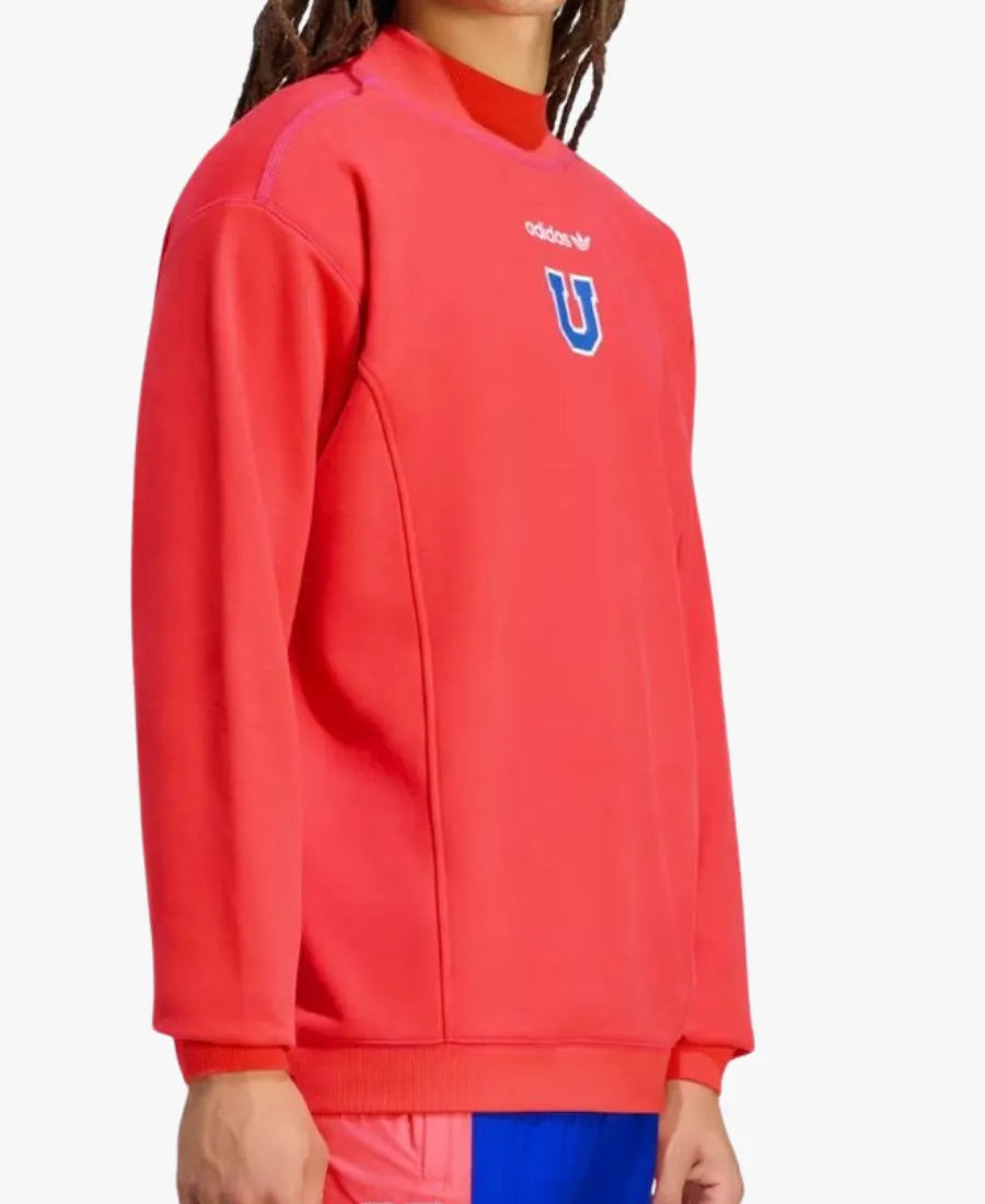 UnisexUniversityofChileAdidasEQTRedSweatshirt