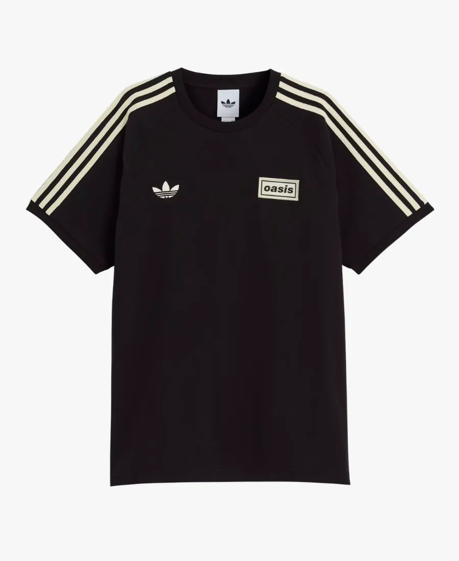 AdidasxOasisTour3-StripesBlackT-Shirt
