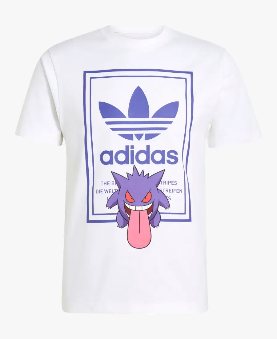 PokemonxAdidasGengar8-BallWhiteT-Shirt