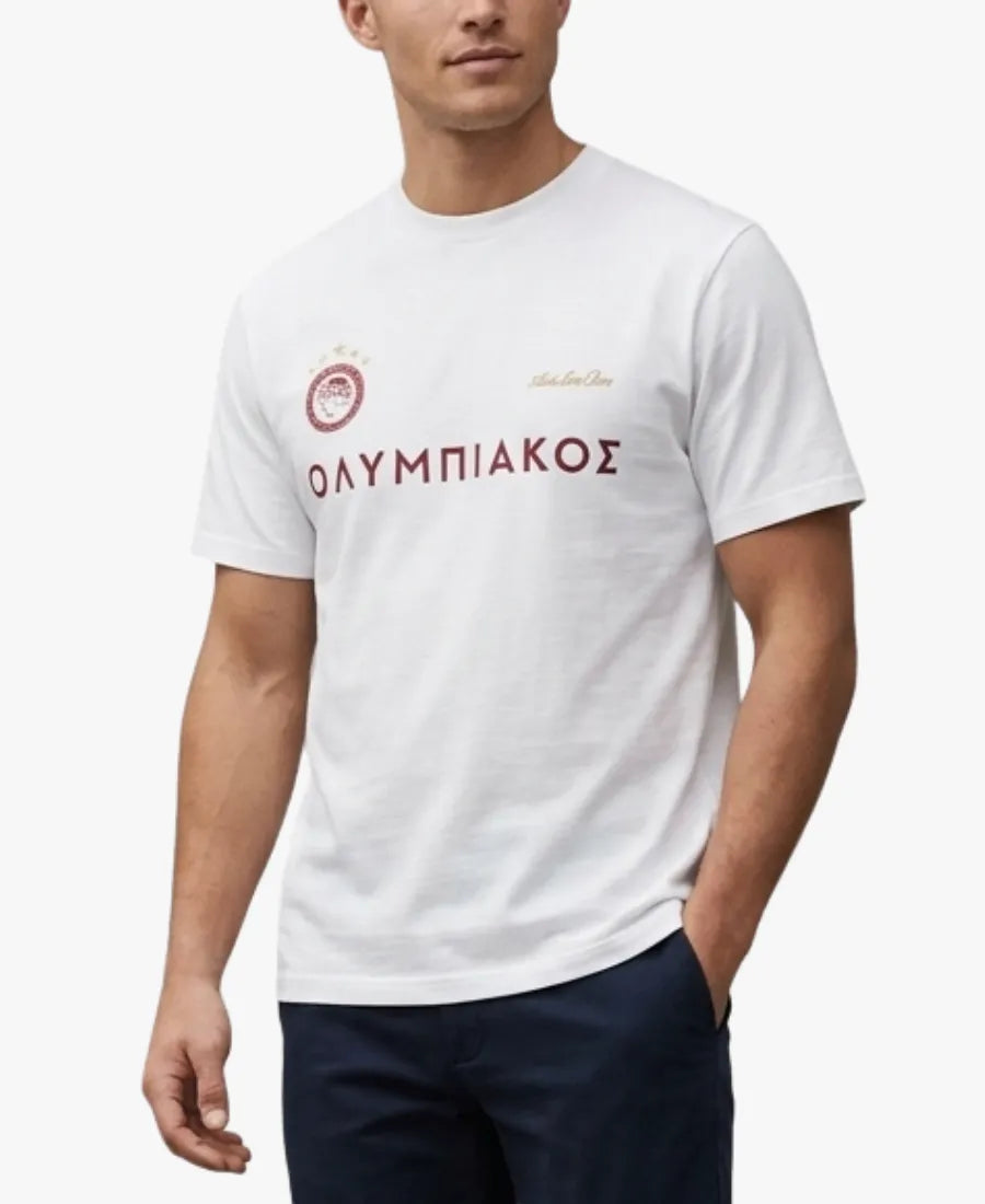 UnisexAimeLeonDorexOlympiacosF.C.SouvenirWhiteT-Shirt