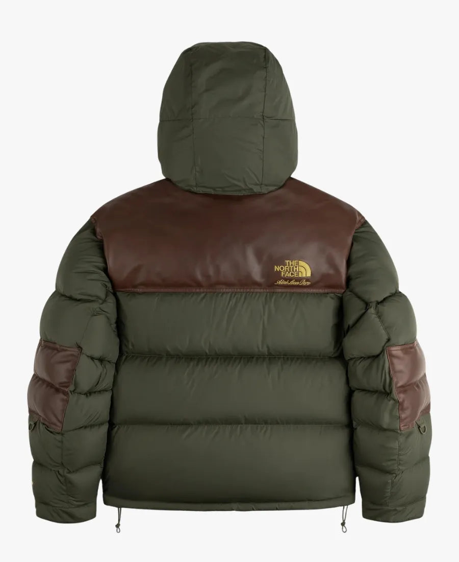 AimeLeonDorexTheNorthFaceBaltoroOliveGreenHoodedPufferJacket