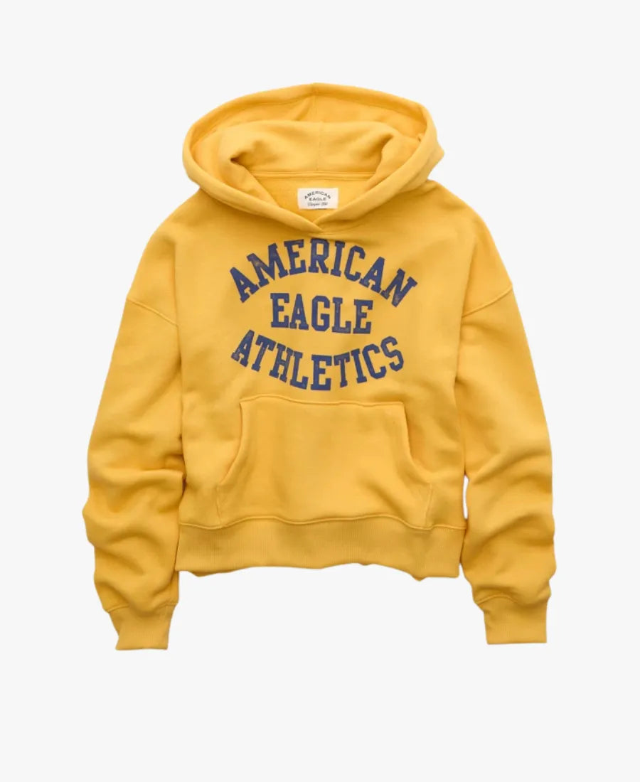 AmericanEagleCampusHoodieinYellow