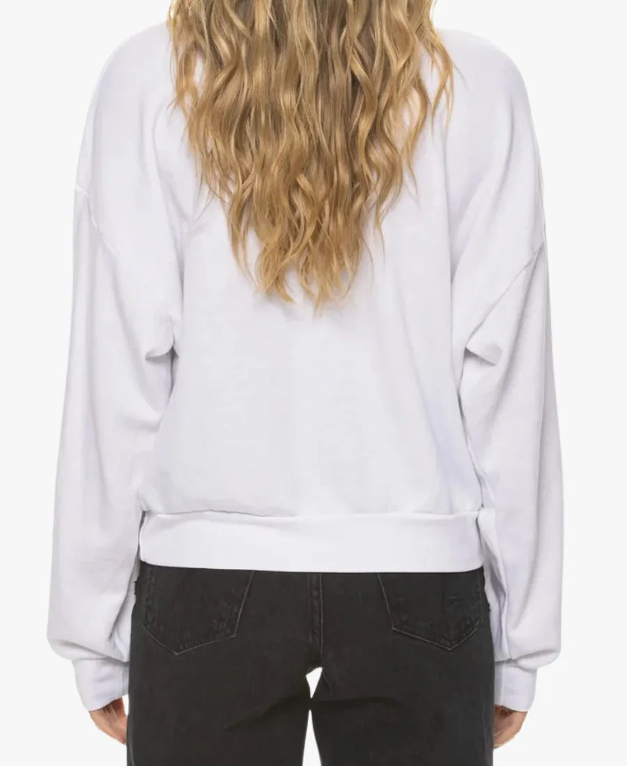 2026NewYorkJetsAviatorNationWhiteRelaxedTri-BlendFleeceSweatshirt