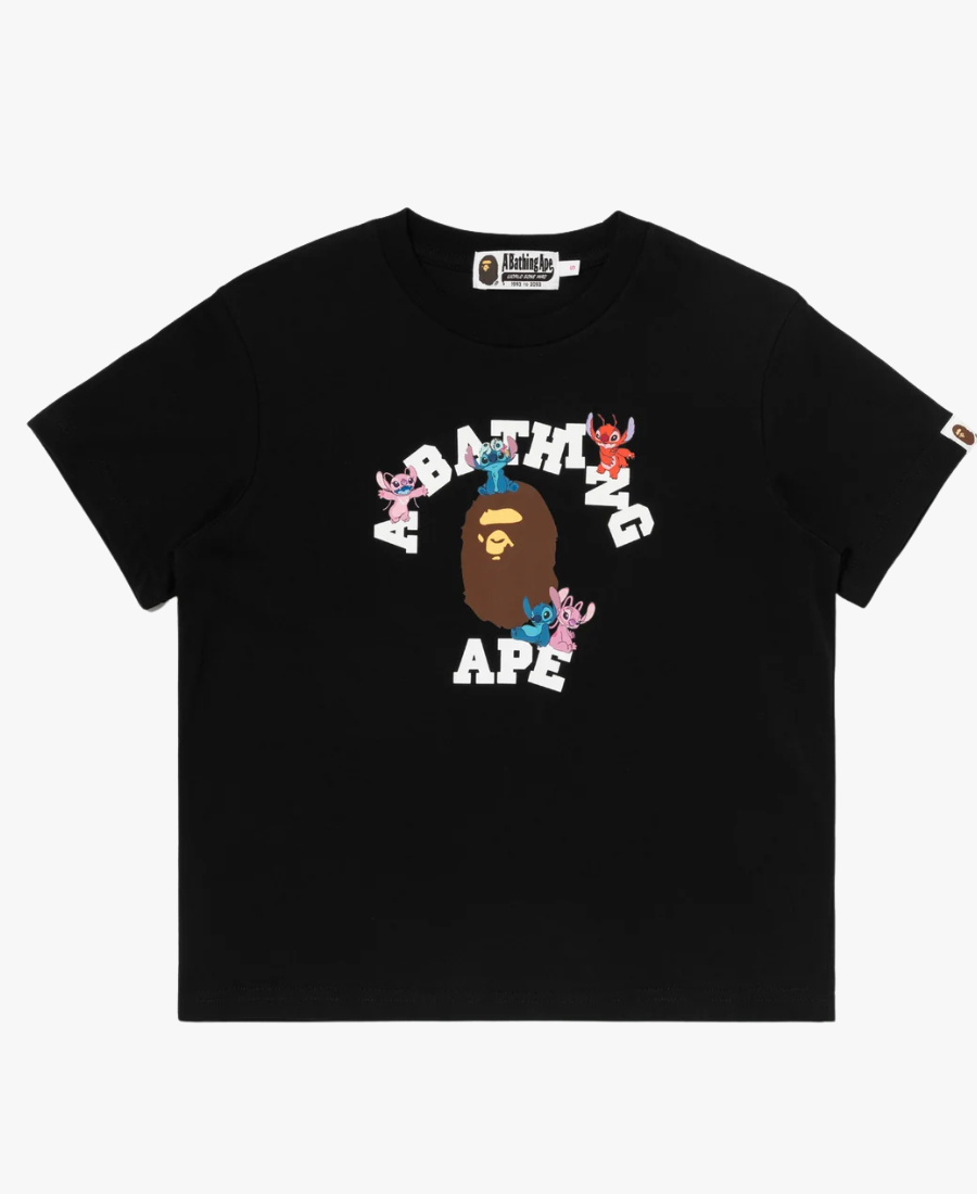BAPExDisney2026Stitch_amp_FriendsCollegeMiniBlackT-Shirt