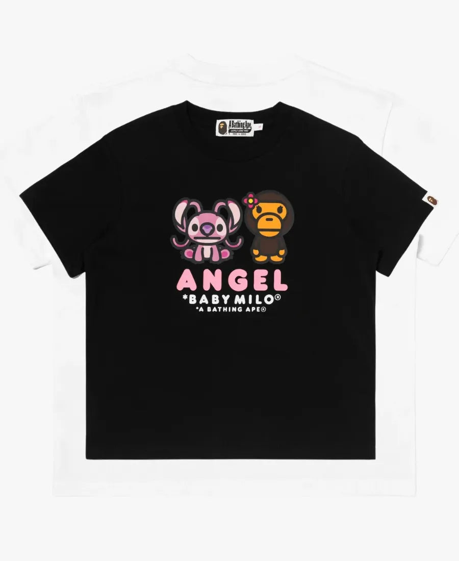 BAPEXDisney2026AngelandBabyMiloMiniBlackT-Shirt_16442401-b1bd-4ac3-bd23-89373788d188