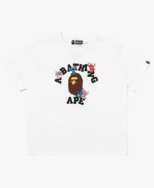 BAPExDisney2026Stitch_amp_FriendsCollegeMiniWhiteT-Shirt