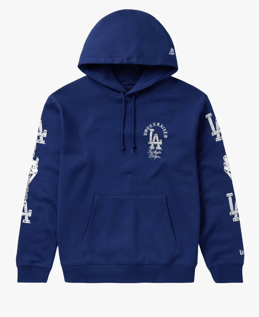 BornxRaisedxDodgersMasksHoodie