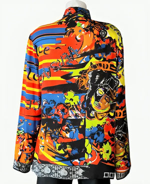 BrunoMars24kMagicPrintedSilkShirt
