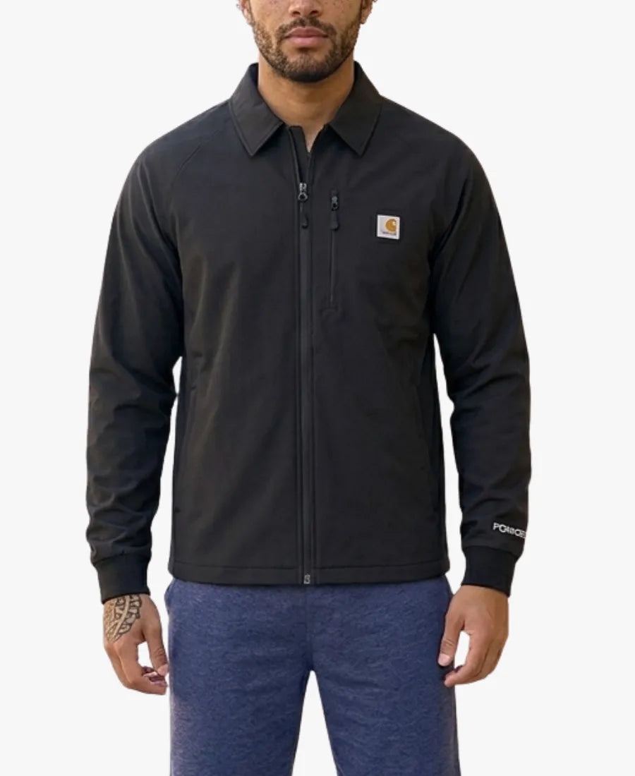 CarharttCross-Flex2026ScrubBlackFleeceJacket