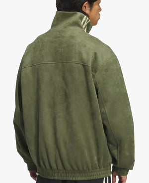 ChineseNewYearAdidasTangGreenLeatherJacket