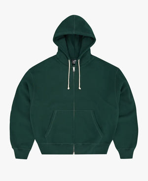 CorteizLundunStitch2026GreenZip-UpFleeceHoodie