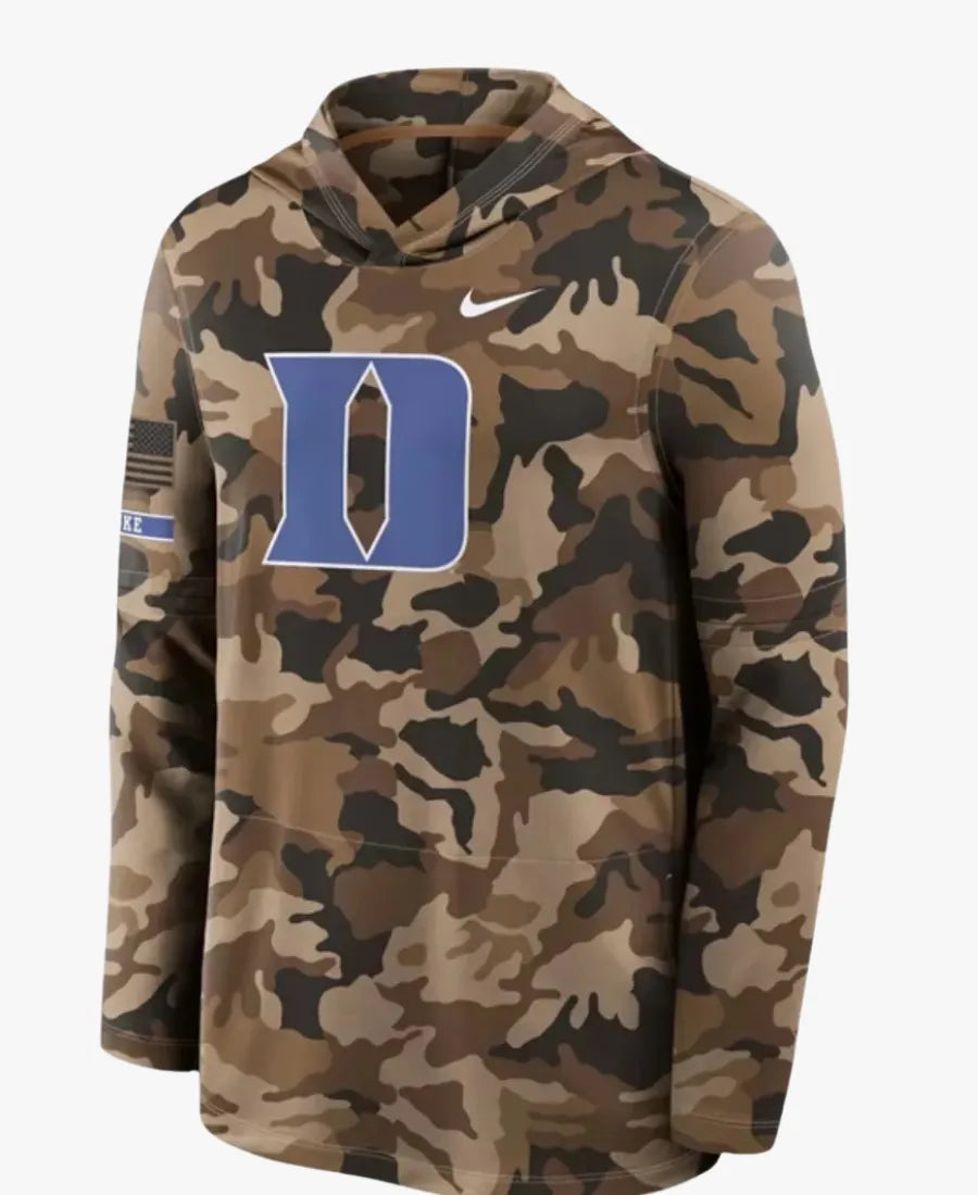 DukeBlueDevilsMilitaryAppreciationSidelineDri-FITCamoHoodedT-Shirt