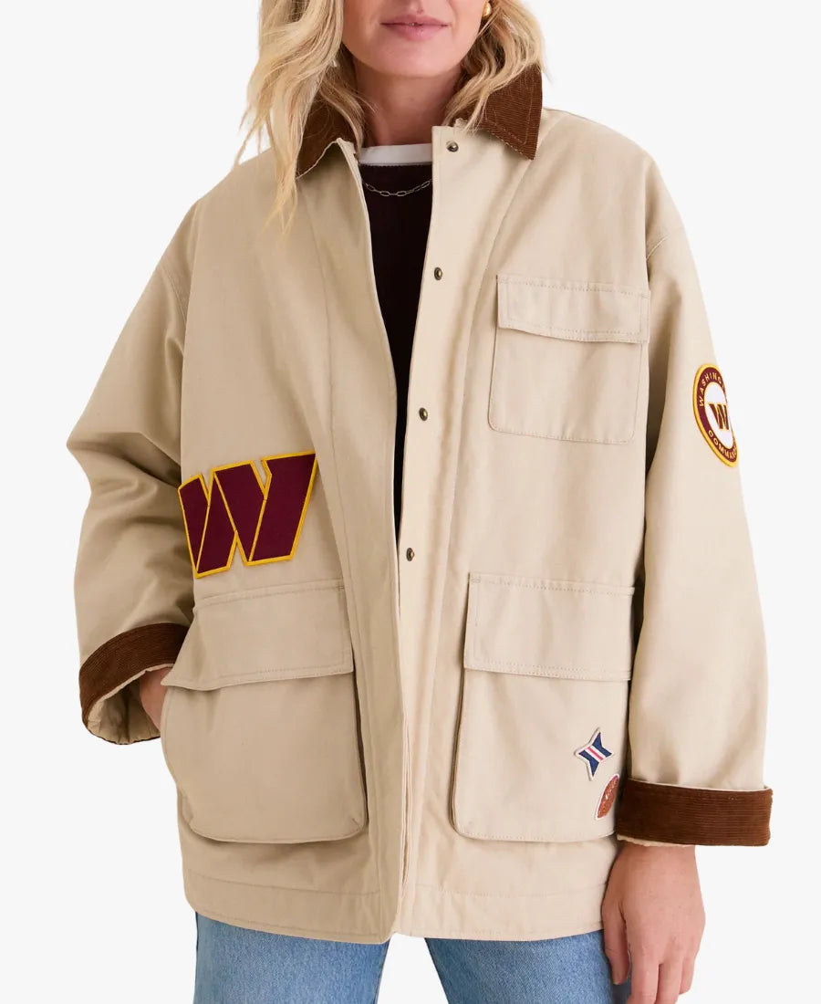 FanaticsxTuckernuckWashingtonCommandersBarnJacketinCream