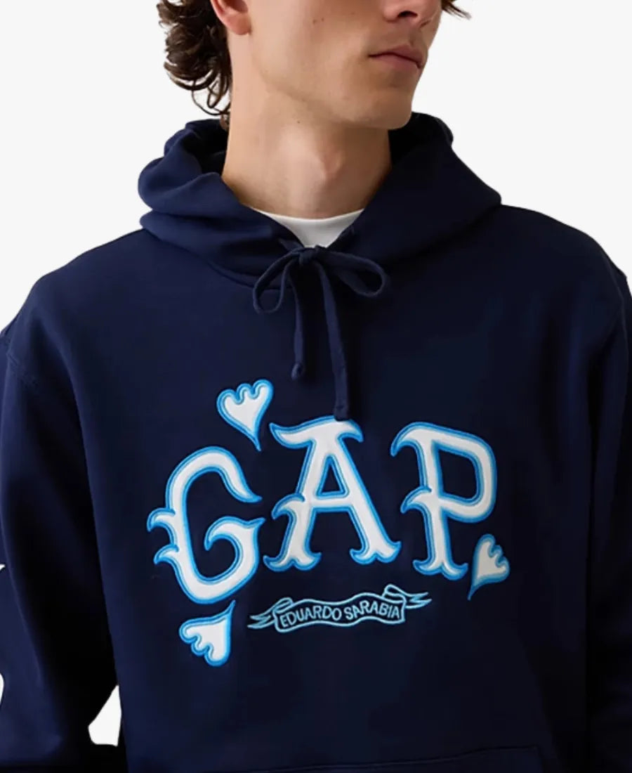 GAPxEduardoSarabiaLogoNavyBlueHoodie