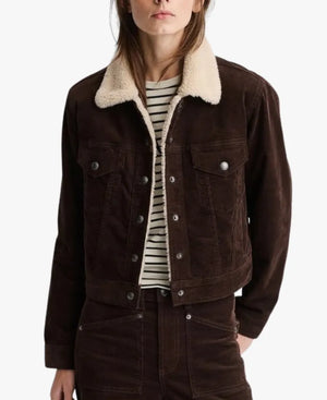 GapxA.P.C.IconCorduroyCropJacketInBrown