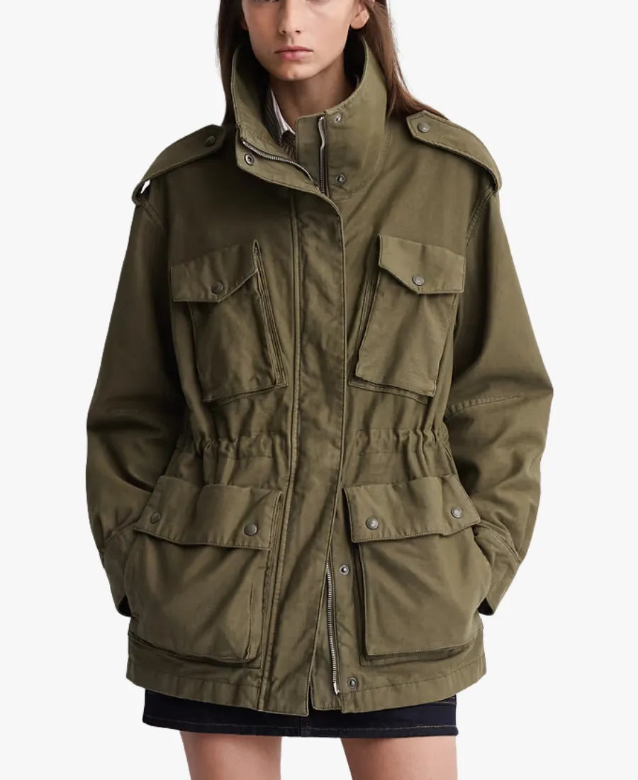 A.P.C.xGap2026OliveGreenOversizedUtilityJacket