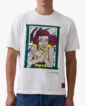 GapxLitchensteinWhitneyGirlinWindowGraphicT-ShirtinWhite