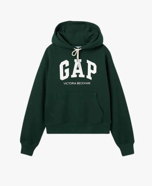 GapxVictoria2026BeckhamSecondChapterCollectionHeavyweightGreenFleeceHoodie