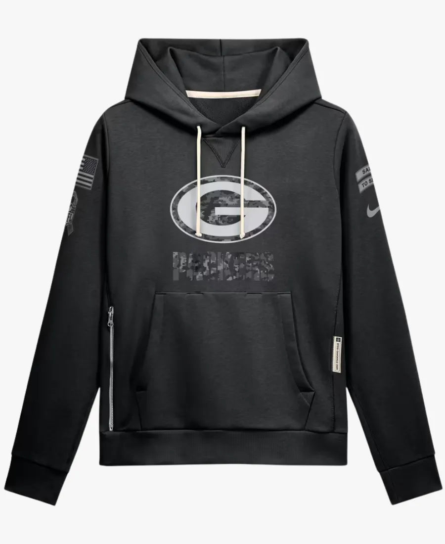 GreenBayPackers2026SalutetoServiceBlackHoodie