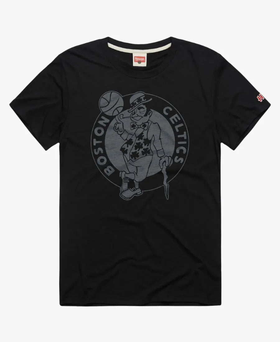 HomageBostonCeltics2026LogoBlackoutT-Shirt