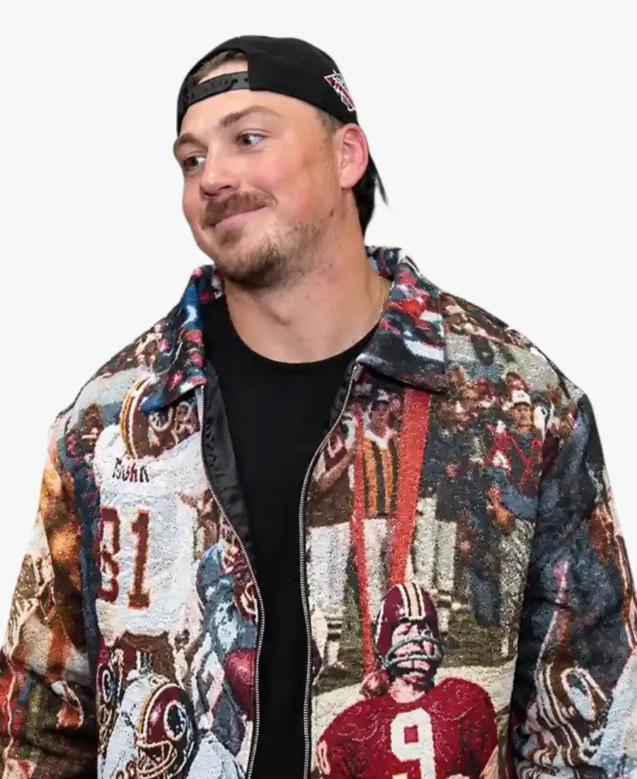 JohnBatesClassicRedskinsJacketCreatedbyHisWifeKegan