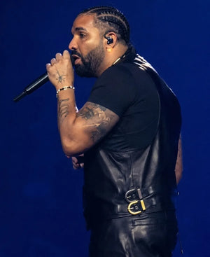 KarolGConcertDrakeLeatherVest