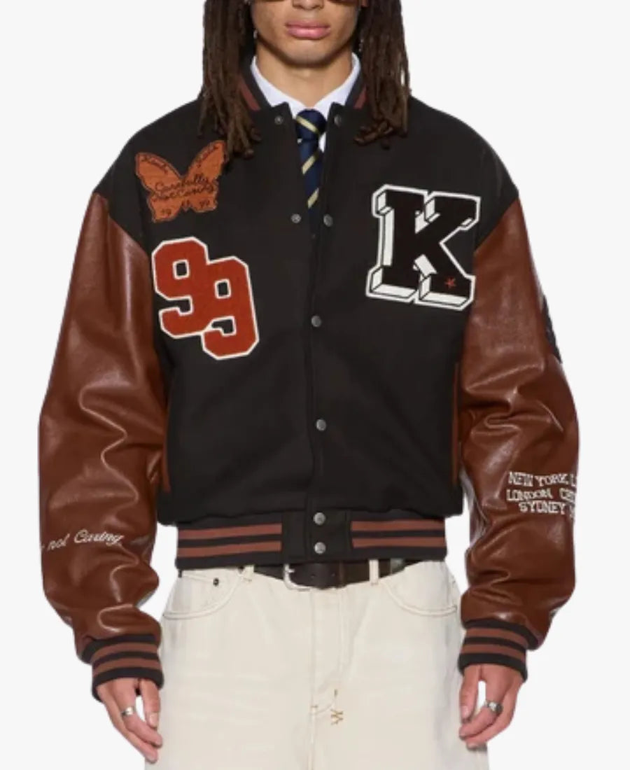 KsubiPatched2026Black_BrownWoolVarsityJacket